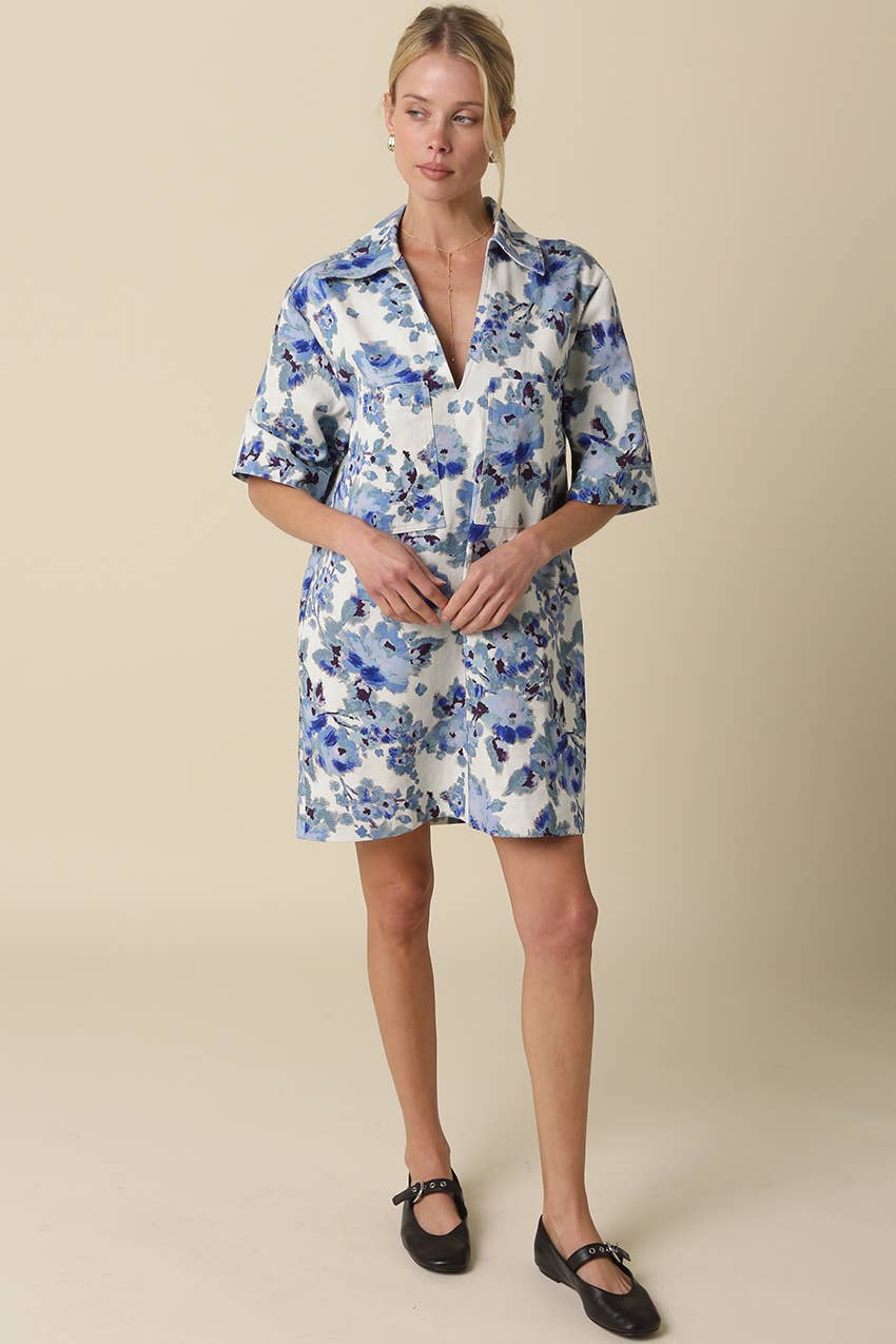 Fine China Denim Dress