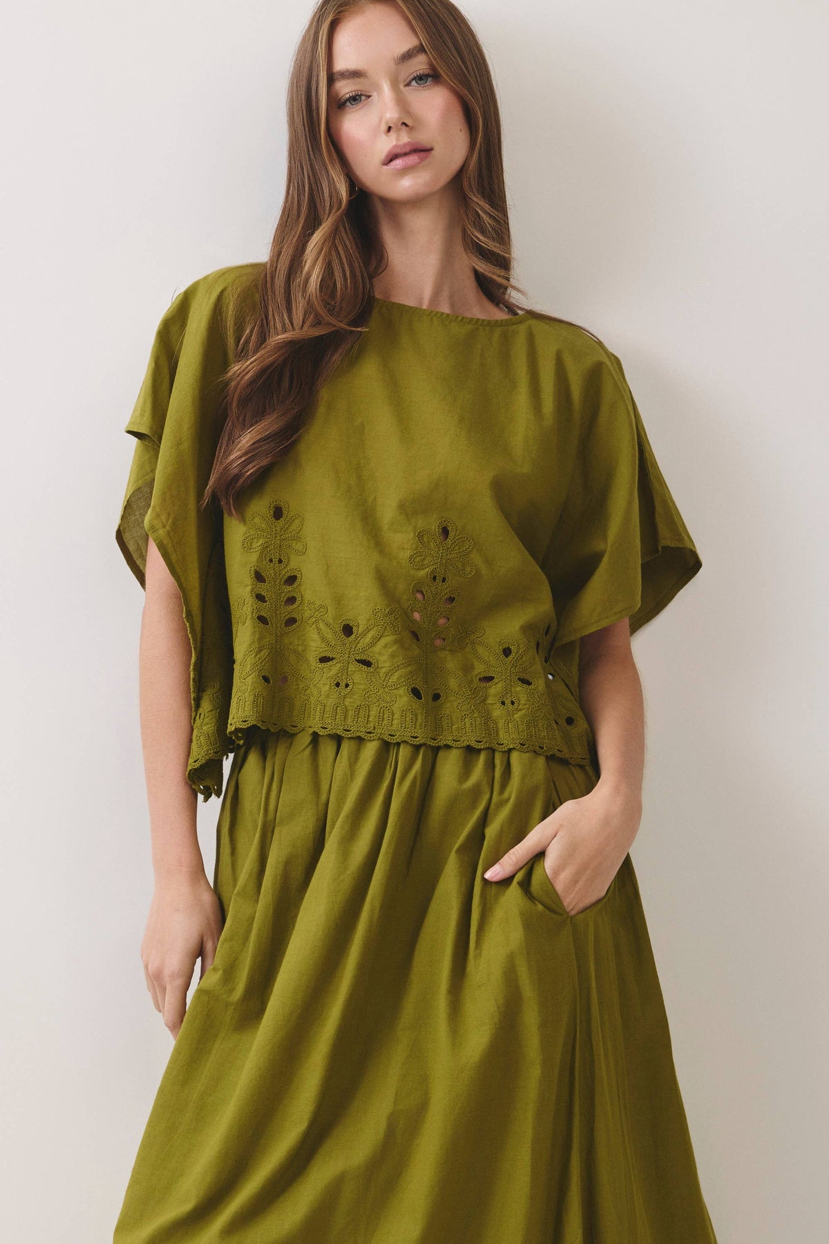 Georgina Eyelet Embroidered Top