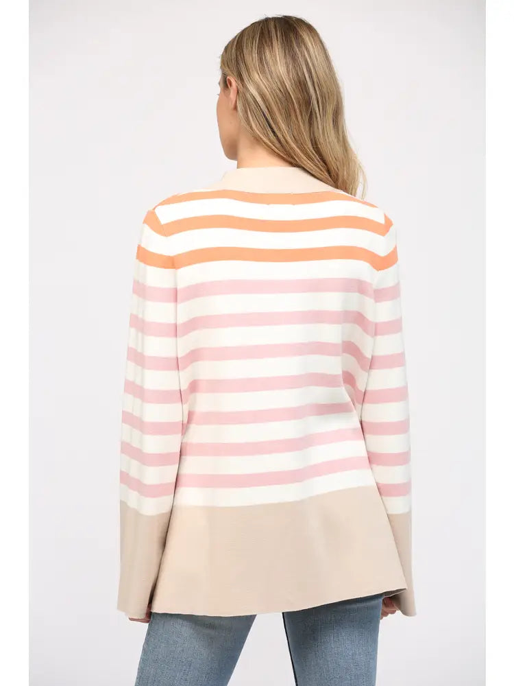 Golden Haze Striped Sweater