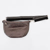 Westlyn Woven Bum Bag- Metallic Gunmetal