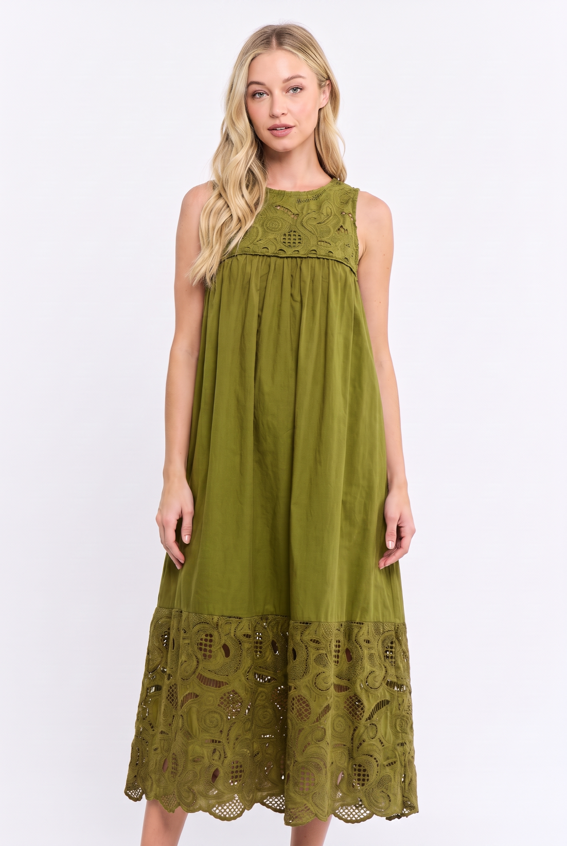 Desert Breeze Lace Maxi Dress-Ferngully