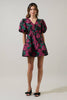 Rose Bud Kiss Jacquard Mini Dress