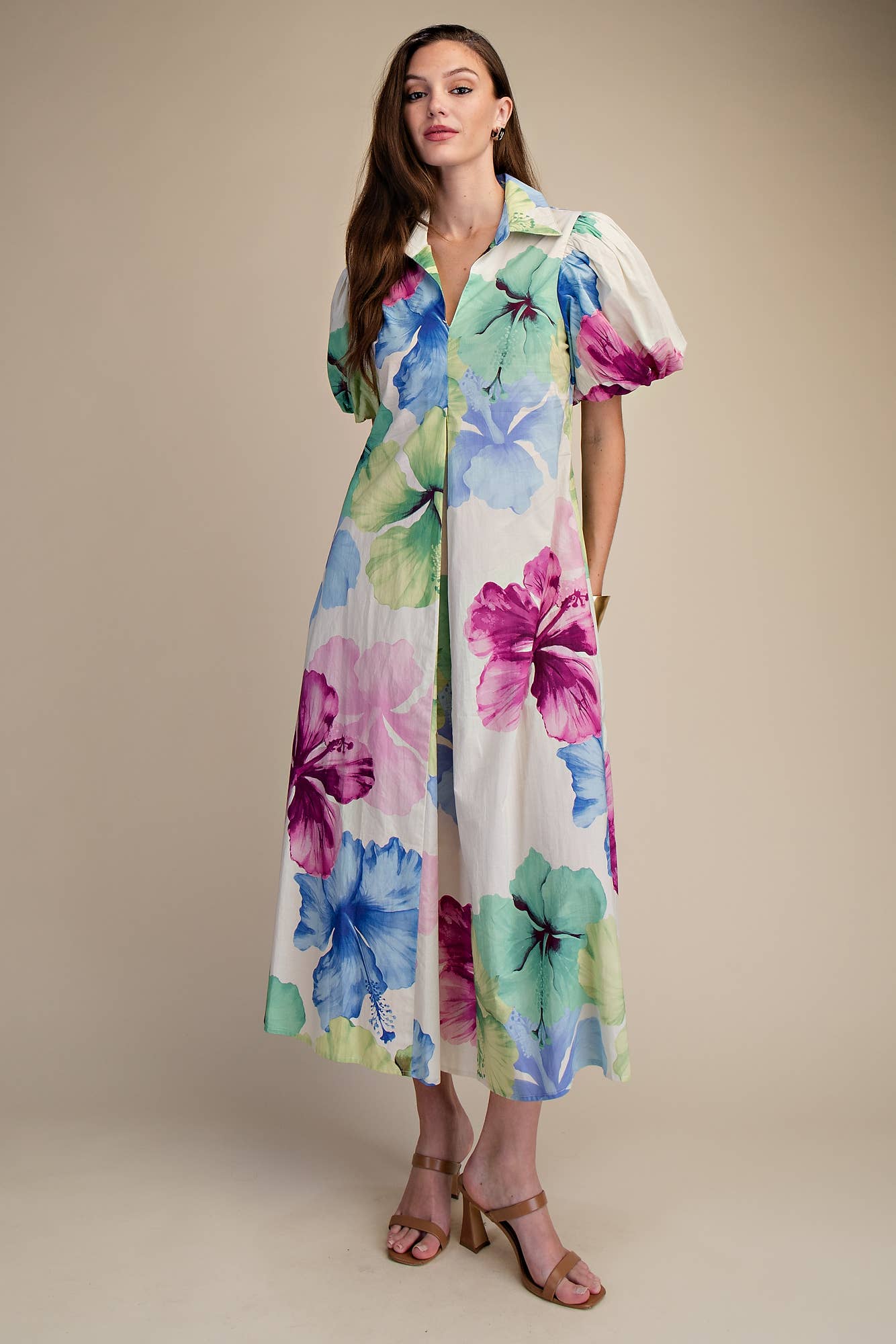 Watercolor Wishes Midi Dress