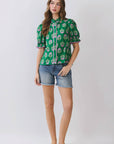Floral Fancy Ruffle Top