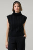 Fashion District Ribbed Sweater-Black