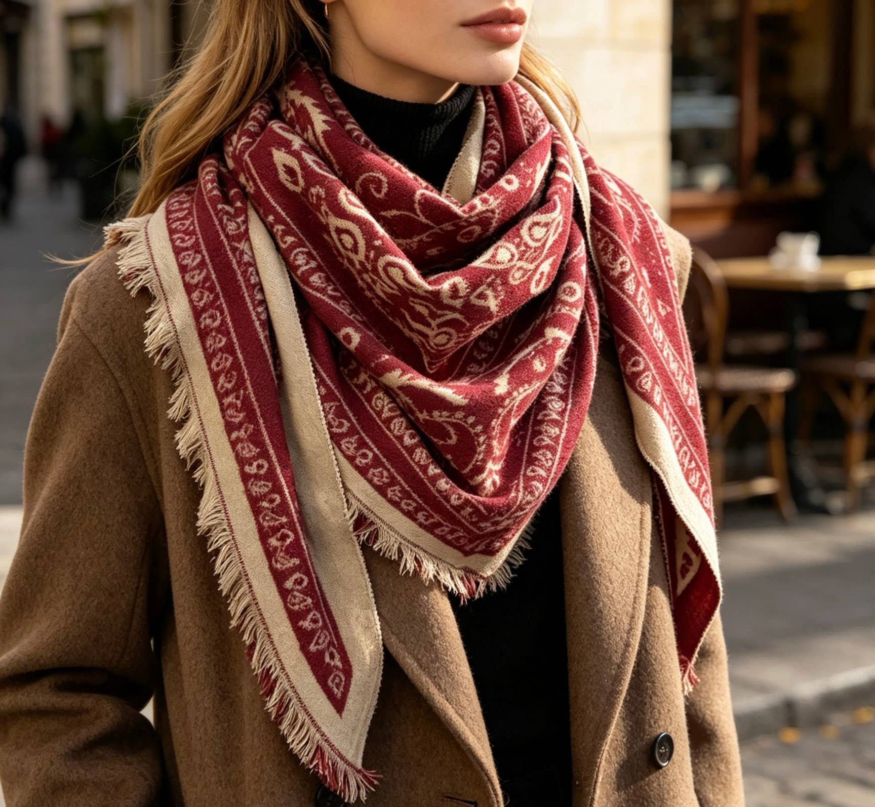 PREORDER: Soft Country Bandana Scarf-Red