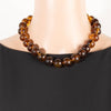 Tortoise Shell Ball Bead Necklace