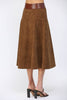 PREORDER: Fashion Walk Faux Suede Midi Skirt