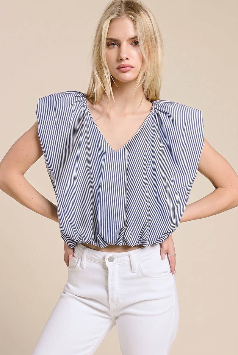 Cloud Bubble Stripe Top