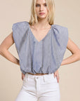 Cloud Bubble Stripe Top