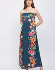 Summer Sorbet Strapless Maxi Dress