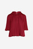 City Mornings Top-Crimson Red