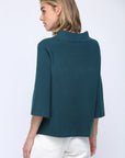 Sweet and Soft Pull Over Sweater-Teal Green