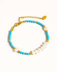 Boho Pearl Beaded Bracelet