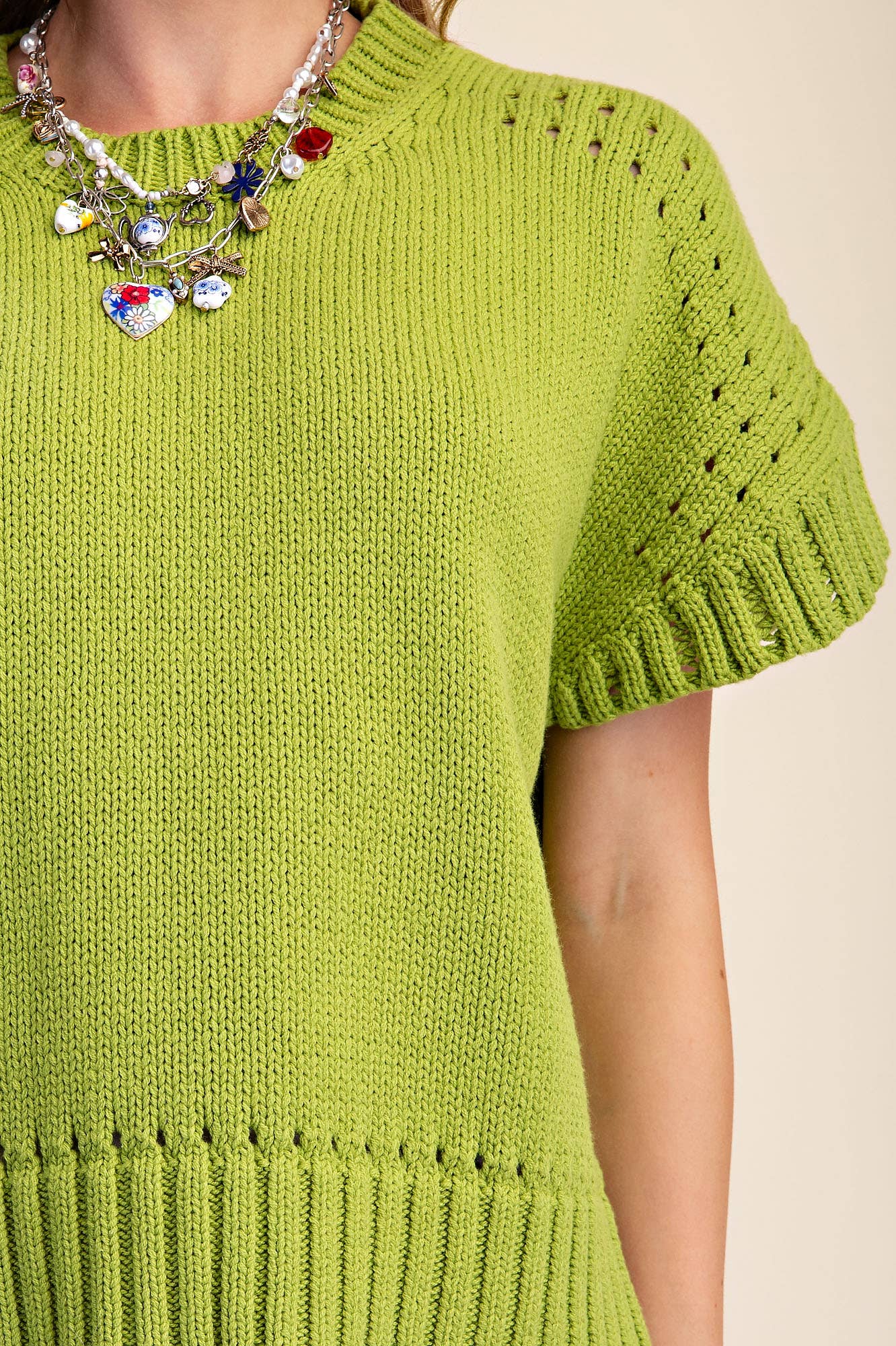 Woodland Charm Sweater-Olive