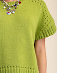 Woodland Charm Sweater-Olive