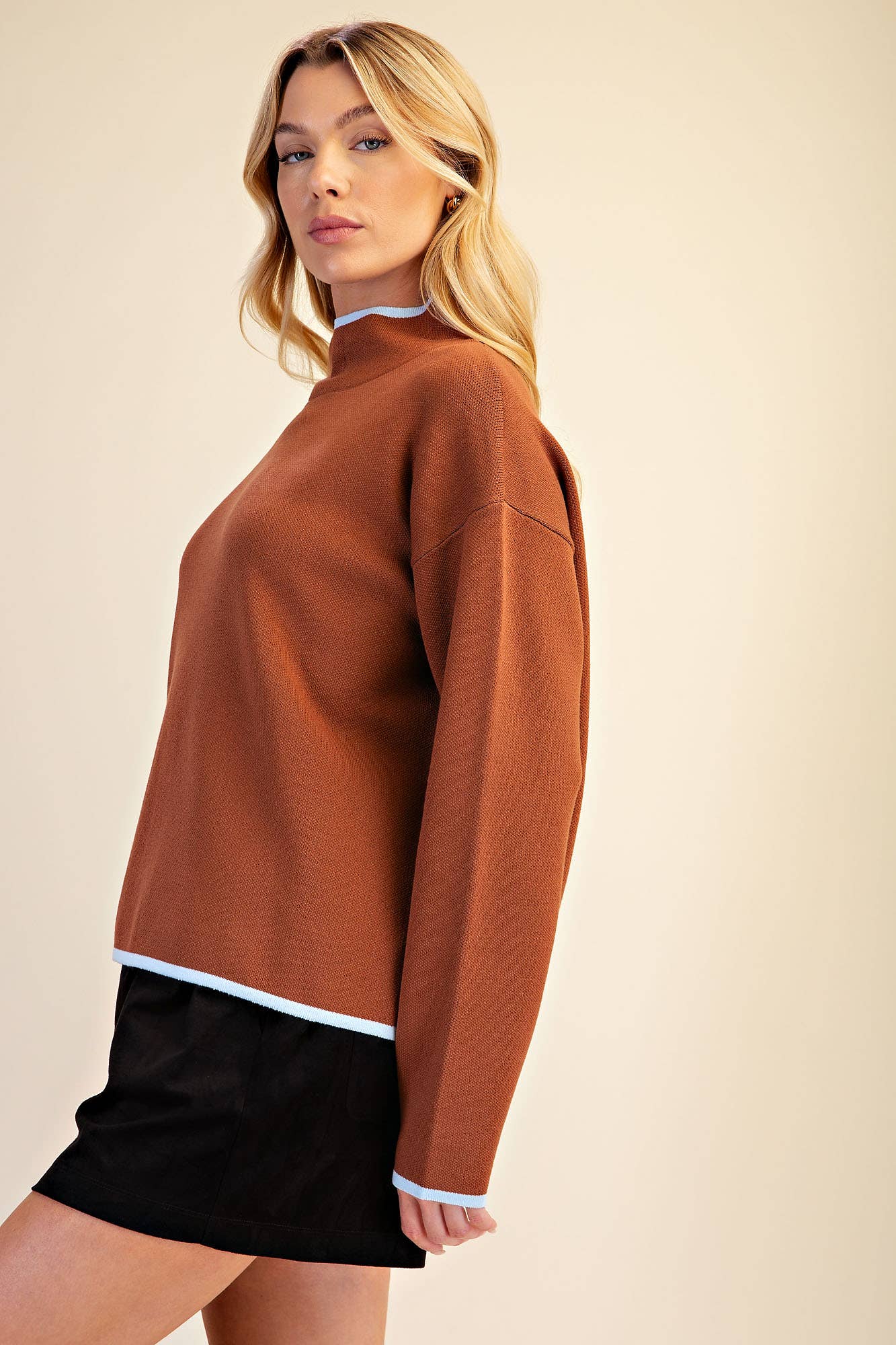Falling Leaves Sweater-Camel