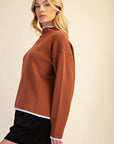 Falling Leaves Sweater-Camel