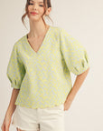 Dainty Charm Jacquard Top