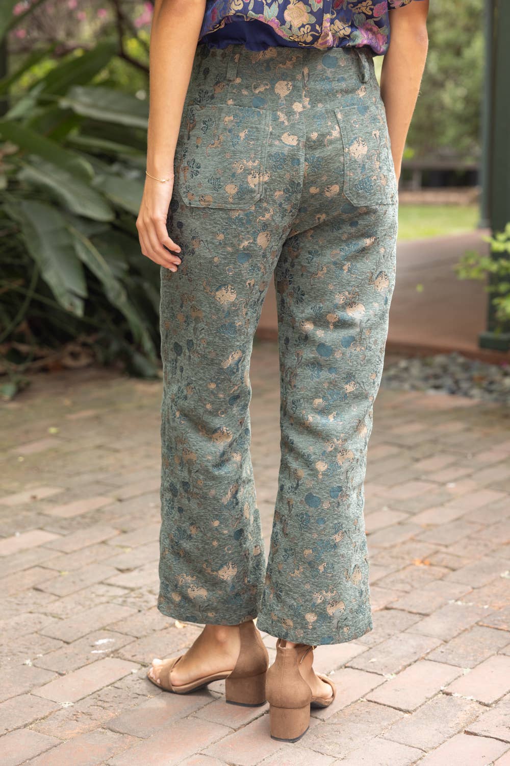 Velvet Canvas Wide Leg Pants