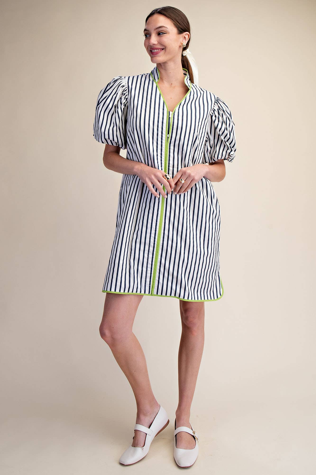 Madeline Stripe Mini Dress