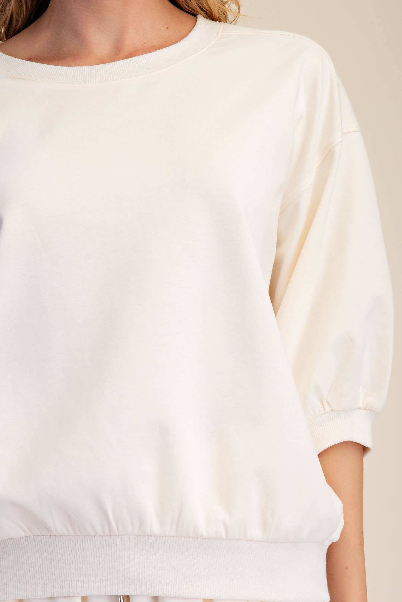 Eleanor Bubble Sleeve Sweatshirt