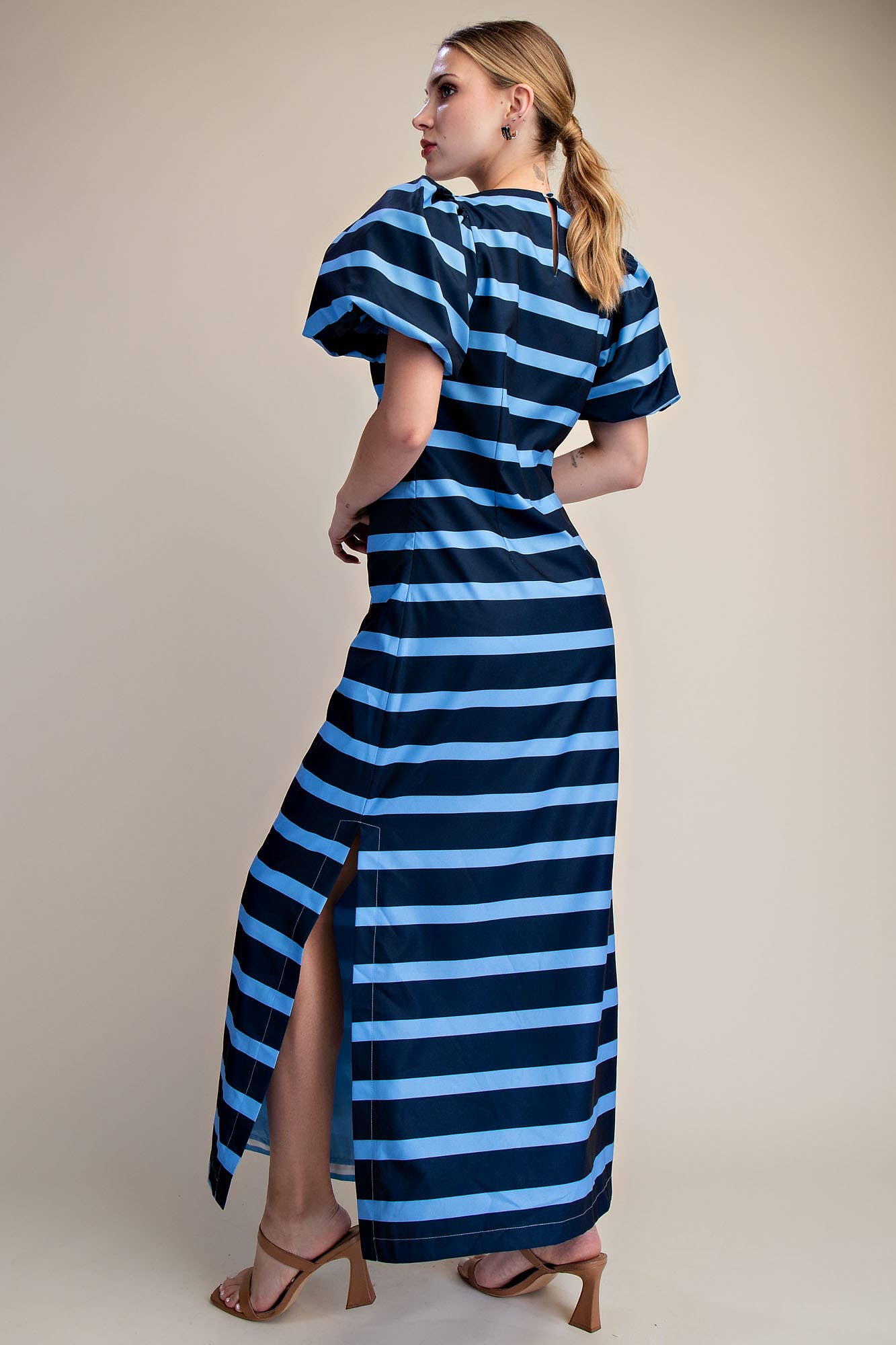 Mariselle Maxi Dress-Navy/Blue