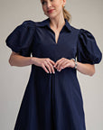 Love Story Midi Dress-Navy