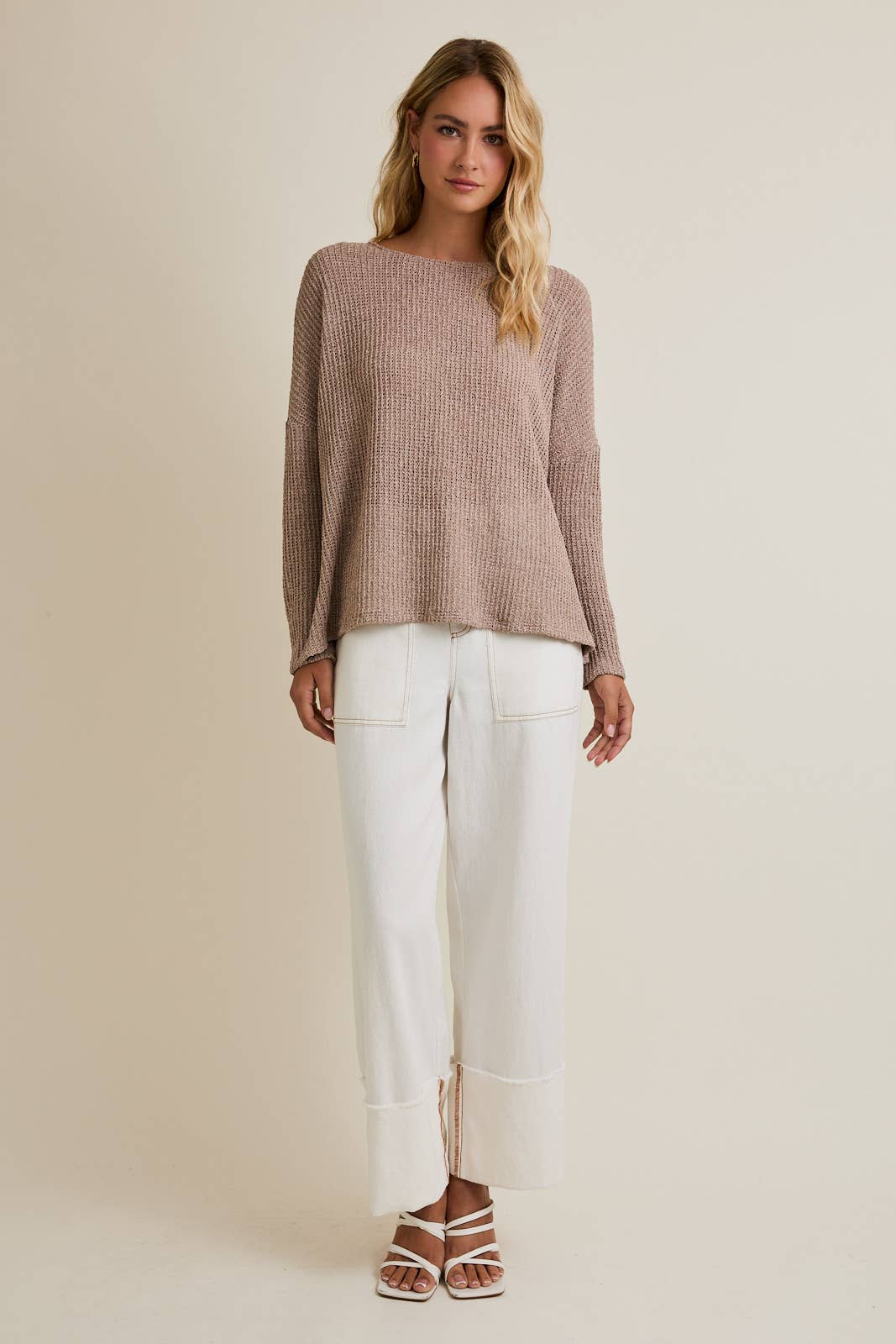 Love Luxe Knit Top-Oatmeal