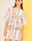 It's My Birthday Sequin Tunic