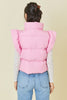 Snow Sweet Puffer Vest- Light Pink