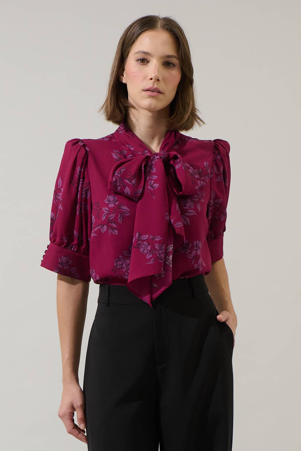 Maribel Floral Tie Top