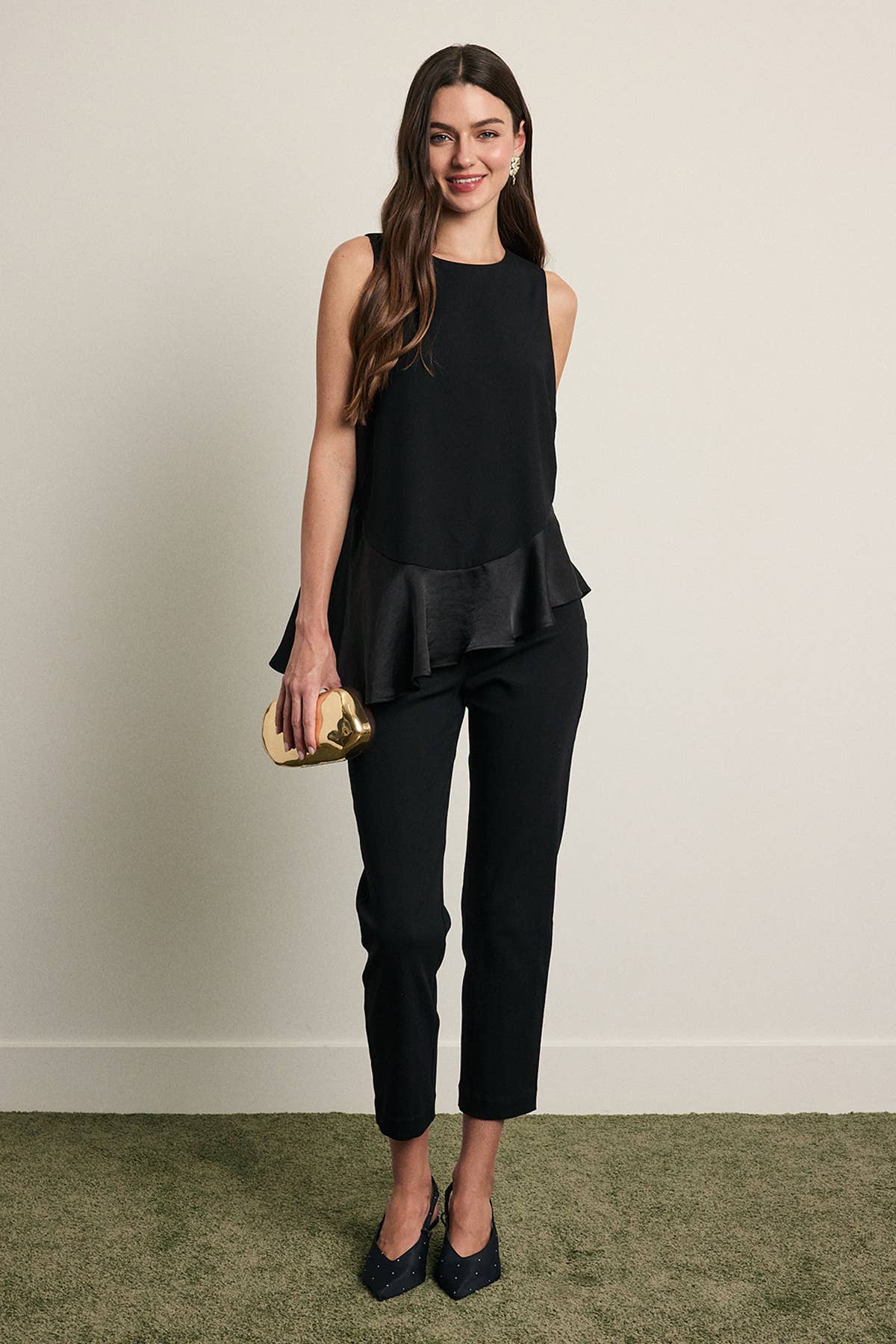 Midnight Satin Top