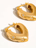 Star Heart Hoop Earring