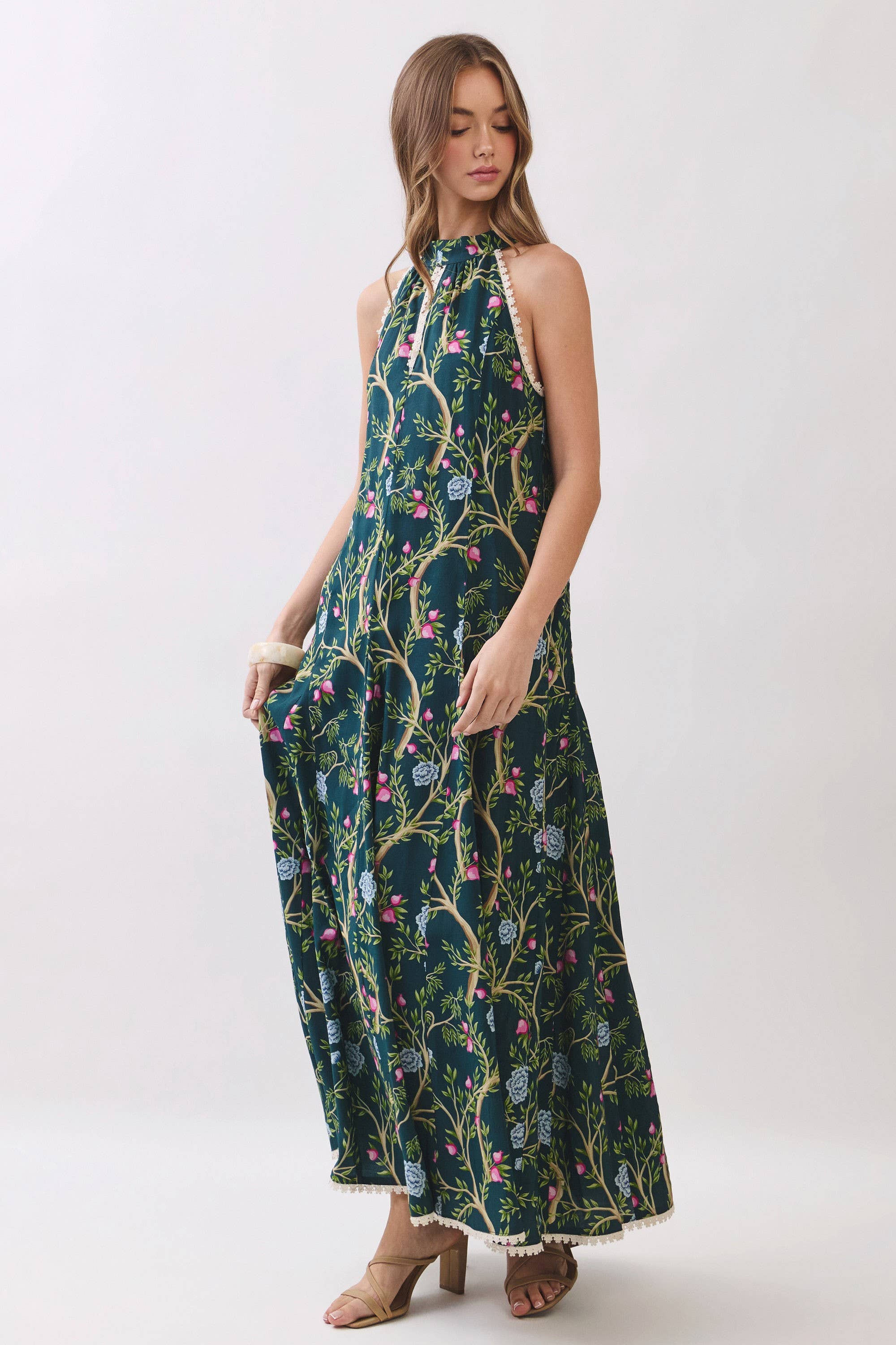 Floral Vine Maxi Dress