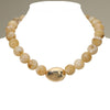 Polished Beaded Statement Necklace-Neutral