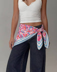 Abstract Tribal Bandana Scarf-Pink