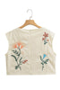 Picking Flowers Embroidered Skirt Set