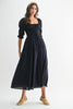 Pinot Sipping Maxi Dress-Navy