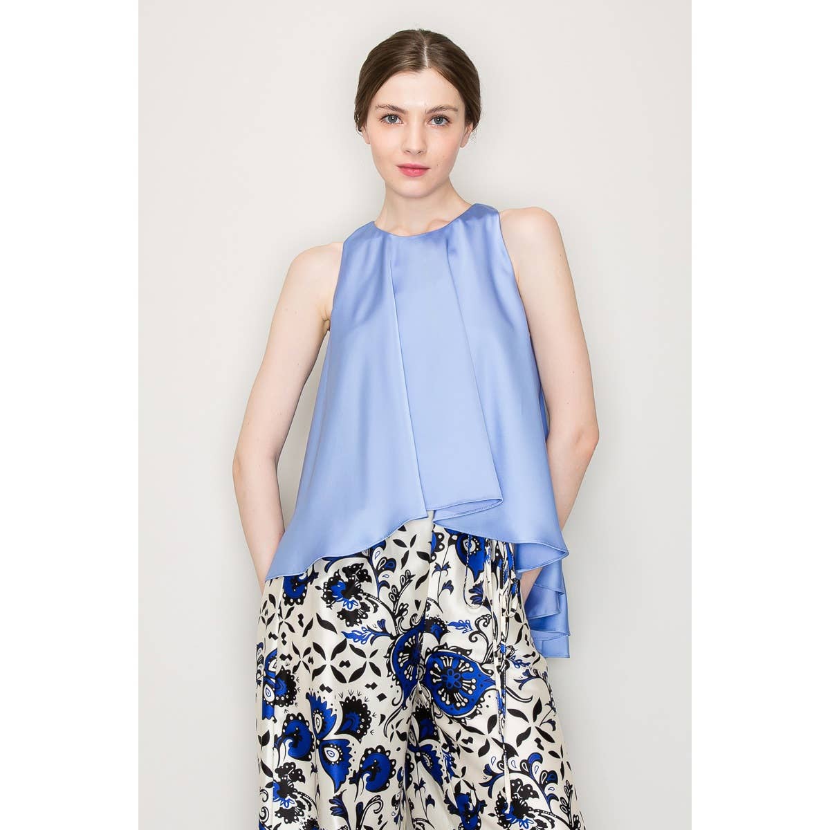 Sunshine Serenade Top- Pale Blue