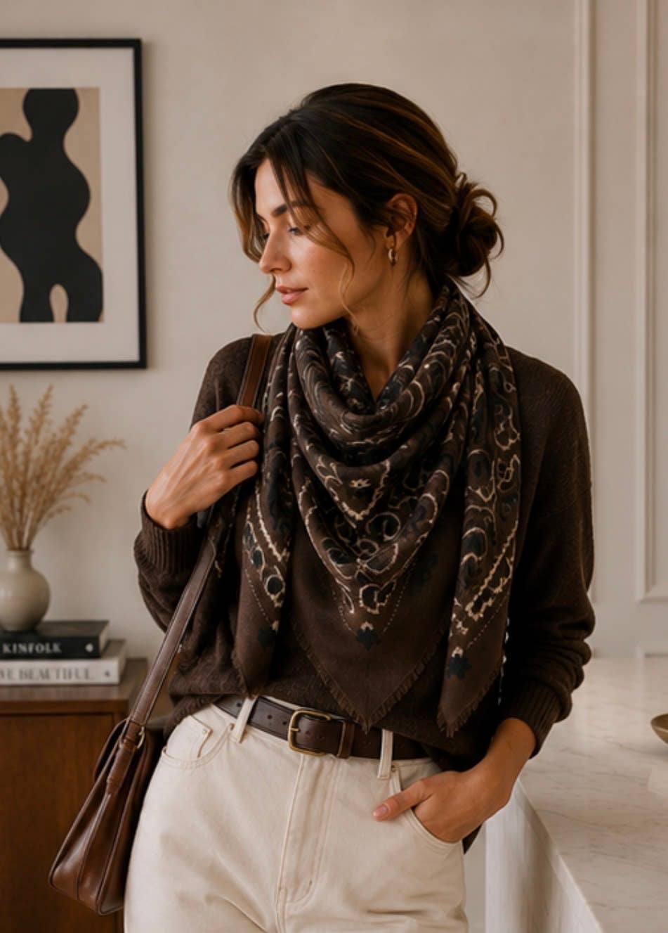 Western Trail Square Bandana-Cafe