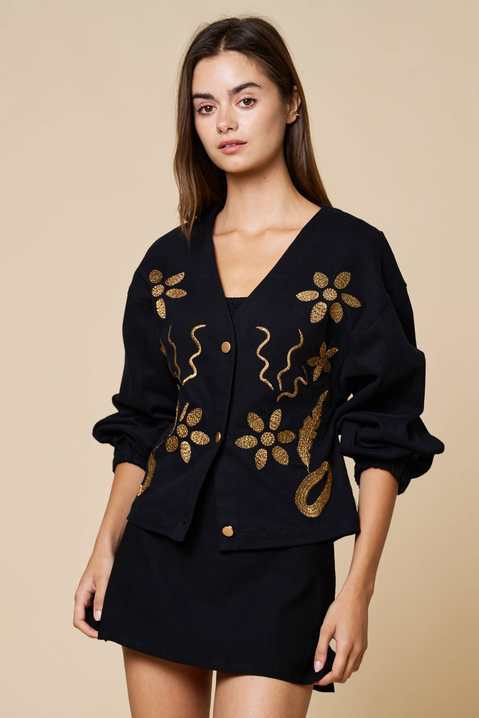 Western Luxe Embroidered Top