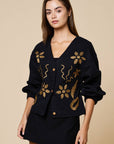 Western Luxe Embroidered Top