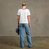Bonjour Embroidered Ringer Tee