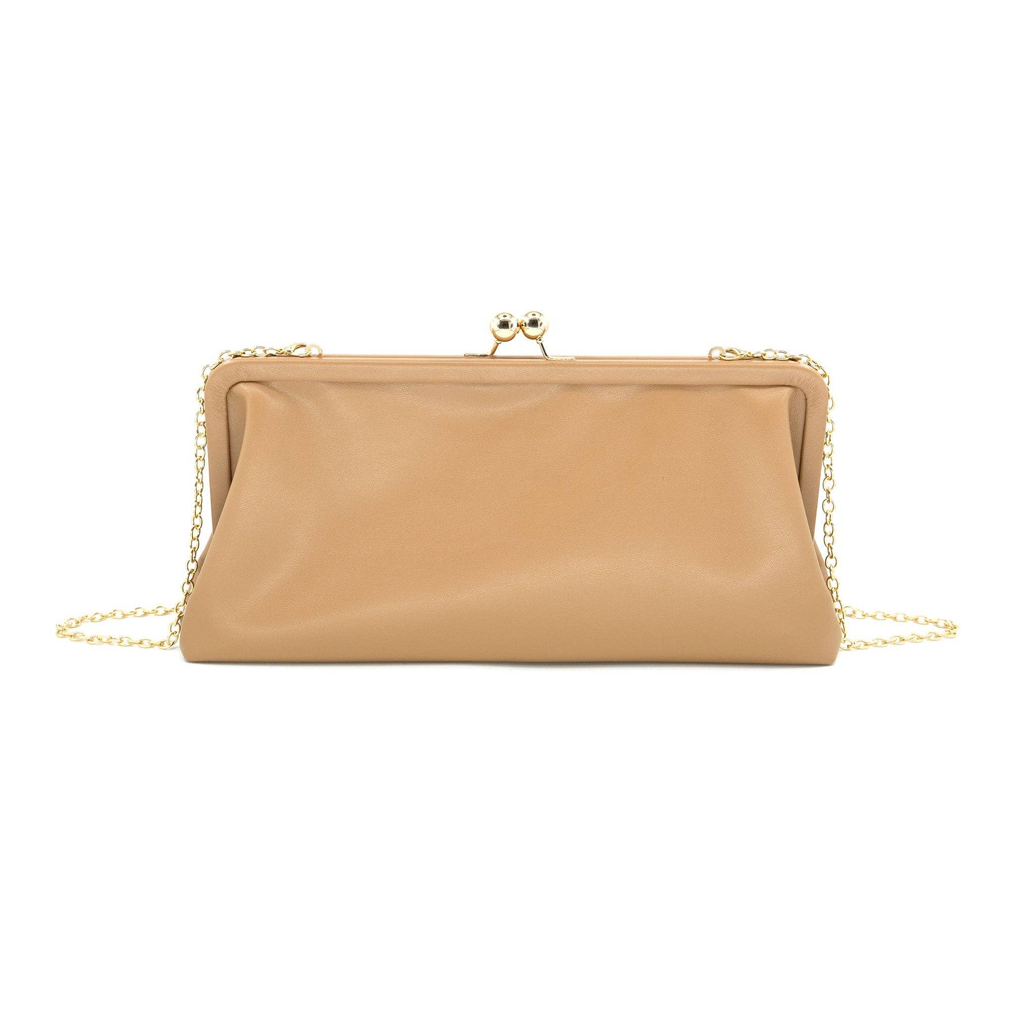 Cocktail Hour Clutch-Tan