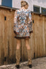 Western Sky Border Mini Dress