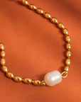 Pearl Ball Chain Necklace
