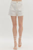 Uptown Chic High Waist Shorts-Off White