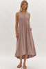 Fall In Line Dress- Mocha