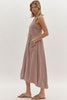 Fall In Line Dress- Mocha